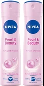 NIVEA Kadın Sprey Deodorant Pearl&Beauty 150 ml,Terlemeye Karşı 72 Saat Anti-perspirant Koruma, x2 Adet, Pürüzsüz Koltuk Altı, Avantajlı Paket - 1