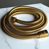 Gold Renkli Spiral Duş Hortumu (1,50 MT) thumbnail 1