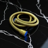 Gold Renkli Spiral Duş Hortumu (1,50 MT) thumbnail 2