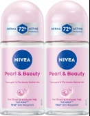 NIVEA Kadın Roll on Deodorant Pearl&Beauty 50 ml,Terlemeye Karşı 72 Saat Koruma, Pürüzsüz Koltuk Altı, x2 Adet,Avantajlı Paket - 1