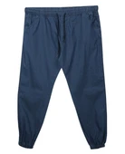 Erkek Büyük Beden 100 Kilo-180 Kilo Arası İçin Uygun Likralı Jogger Kot Pantolon - 6