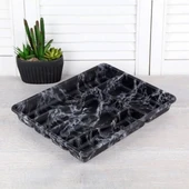 SİYAH - 5 BÖLMELİ ÇEKMECE İÇİ KAŞIKLIK 36X29CM (5047) - 1