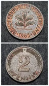 Escoines 39963688a9dff9aff7 1966 D Almanya 2 Pfennig Bronz çt+ Para - 1