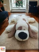75 Cm Yatan Sevimli Peluş Köpek Yastık & Uyku Arkadaşı & Oyuncak & Hediyelik - 3