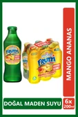 Uludağ Frutti Mango Ananas Aromalı Maden Suyu 200 ml x 6 Adet - 1