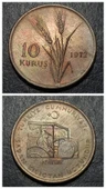 Escoines 399636889991fac84b FAO 10 Kuruş 1972 “Saban Kılıçtan Üstündür” ÇA Bakır Para - 1