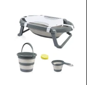 Babyjem Katlanır Banyo 5'li Küvet Seti 596 Antrasit thumbnail 1