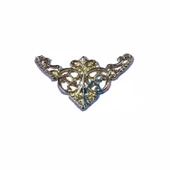 Dekoratif Köşe Süsü, Köşelik - Küçük, 19x34mm, Sarı, 100 Adet - 1