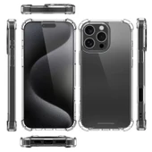 iPhone 16 Pro Kılıf Kılıf Nitro Anti Shock Darbe Emici Köşe Korumalı Şeffaf Silikon Kapak thumbnail 2