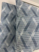 NİVEMESHOME MAVİ ÇİZGİLİ DESEN 2 Lİ YASTIK KILIFI KAPAKLI 50X70 - 6