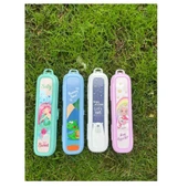 Turkuaz Multi Renkli Kapaklı Kalemlik Kutusu -Çanta İçi Saklama - Diş Fırçası - Makyaj Fırçası Kutu - 4