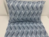 NİVEMESHOME MAVİ ÇİZGİLİ DESEN 2 Lİ YASTIK KILIFI KAPAKLI 50X70 - 3