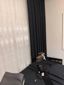 NİVEMESHOME KETEN TREND MASA ÖRTÜSÜ SİYAH  APM - 4