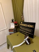 NİVEMESHOME KETEN TREND MASA ÖRTÜSÜ YEŞİL APM - 3