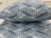 NİVEMESHOME MAVİ ÇİZGİLİ DESEN 2 Lİ YASTIK KILIFI KAPAKLI 50X70 thumbnail 2