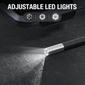 Teslong 360 Işıklı 4 Yönlü Eklemli Boroskop, 5 Inc - 6.5mm Çap - 1.5m Kablo - 5