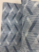 NİVEMESHOME MAVİ ÇİZGİLİ DESEN 2 Lİ YASTIK KILIFI KAPAKLI 50X70 - 4