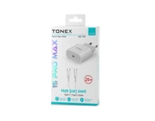 Tonex İOS25W Type-c To Type-c 25W  Yeni Nesil Şarj Cihazı - 1