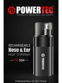 Powertec Tr-504 Profesyonel Şarjlı Burun & Kulak Kılı Tıraş Makinesi (9600 Rpm) - 1