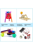 Fapatech Çoçuklar için Yarıyıl Tatil Bilim Deney Seti Stem Eğitici Oyuncak -Hoverboard,Ressam Robot,Katapult thumbnail 1