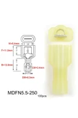 Fapatech Mdfn5.5-250 – Erkek Tam Izolasyon Birleşmesi Sarı - 10 Adet - 1