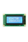 Fapatech LCD Display Module, 8x2, Blue / White, STN, Negative, Transmissive - WH0802A-TMI-JT thumbnail 2