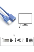 Fapatech Usb Uzatma Kablosu Uzatıcı Dişi Erkek - Gerçek Usb 2.0 1 Metre - 3