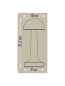 CT-8430 Lızbon Dokunmatik Masa Lambası 3 Renk Bronz - 2