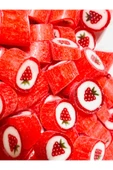ŞEKERCİYAŞAR Çilek Desenli Lolly Akide Şeker 250 gr - 1