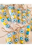 ŞEKERCİYAŞAR Sarı Mavi Desenli Doğum Günü Baby Shower Parmak Şeker 100 Adet thumbnail 2