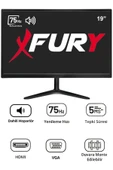FURY 19" Geniş Ekran 75 Hz 5ms DAHİLİ HOPARLÖR Sesli Led Monitör thumbnail 4