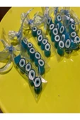ŞEKERCİYAŞAR Mavi Nazar Boncuğu Parmak Lolly 100 Adet - 3