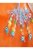AYŞEKERLEME Çok Renkli Desenli Parmak Lolly Candy 12 Adet - 1