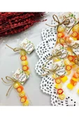 ŞEKERCİYAŞAR Turuncu Temalı Doğum Günü, Babyshower, Düğün, Sünnet, Mevlüt, Yaş Günü Şekeri 100 Adet - 1