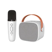 Jwin BK-320 Mikrofonlu Bluetooth Hoparlör - Beyaz - 1