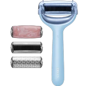 GESKE Mikro İğneli  Buz Başlığı  Pembe Kuvars Başlıklı Dermaroller   MicroNeedle Face  Body Roller - 3