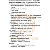 CEYLAN ADAM  Araç Çöp Kovası Pratik thumbnail 6