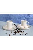 KDROĞLU MM Chopin Platin Kahve Takımı 4 Parça Drk 1114477 thumbnail 1