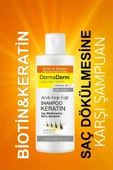 Dermaderm Biotin Ve Keratin Saç Dökülmesine Karşı Hızlı Sac Uzatan Dolgunlaştırıcı Onarıcı Besleyici Şampuan 250 ml. - 1