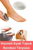 Çok Fonksiyonlu Fırça Ayak Bakımı Aracı Ölü Cilt Kaldırma Eksfoliyatörü Topuk Törpüsü Nasır Sökücü thumbnail 5