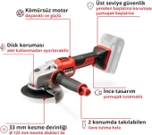 Einhell Axxio Solo Akülü 125 MM Kömürsüz Avuç Taşlama - 4431140 thumbnail 2