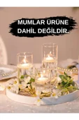 Paşabahçe 3 Lü Cam Vazo Silindir Mumluk - 2