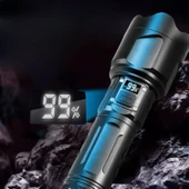 El Feneri 1500 Lümen Uzun Menzil Usb Şarjlı Powerbank Ledli Işık Kafa Lambası Su Geçirmez Kamp Led thumbnail 4