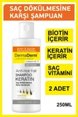 Dermaderm Biotin Ve Keratin Saç Dökülmesine Karşı Hızlı Sac Uzatan Dolgunlaştırıcı Onarıcı Besleyici Şampuan 250 ml. - 3