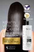 Okiro Besleyici Onarıcı ve Güçlendirici Keratin ve Biotin İçeren Saç Bakım Kremi 1000 ml. - 4