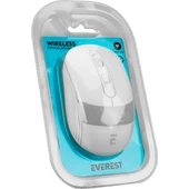 Sm-18 USB Beyaz-Gri 2.4ghz Optik 800/1200/1600 Dpi Kablosuz Mouse thumbnail 7