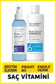 Dermaderm Saç Dökülmesine Karşı Biotin ve Pantenol İçeren Mavi Saç Serumu 125ml. ve Mavi Su Katkılı Pantenol Şampuan 250 ml. - 1
