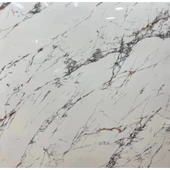 Beyaz Mermer Desenli Yapışkanlı Kaplama Kağıdı  Büyük Boy 5 Metre - 1