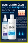 Dermaderm Saç Dökülmesine Karşı Biotin ve Pantenol İçeren Mavi Saç Serumu 125ml. ve Mavi Su Katkılı Pantenol Şampuan 250 ml. - 2