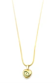 Kalp Kolye - 60 cm - Altın - 2